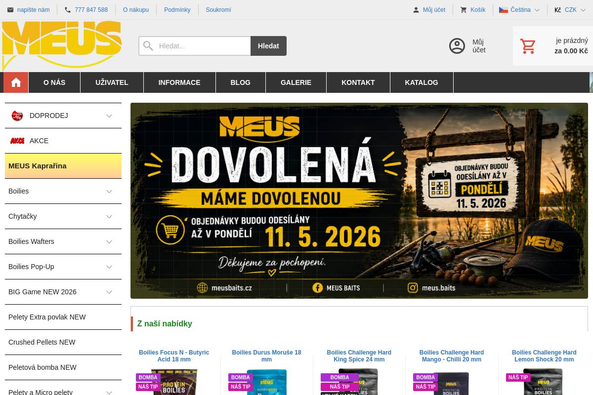 Rybářské potřeby MEUS CZ