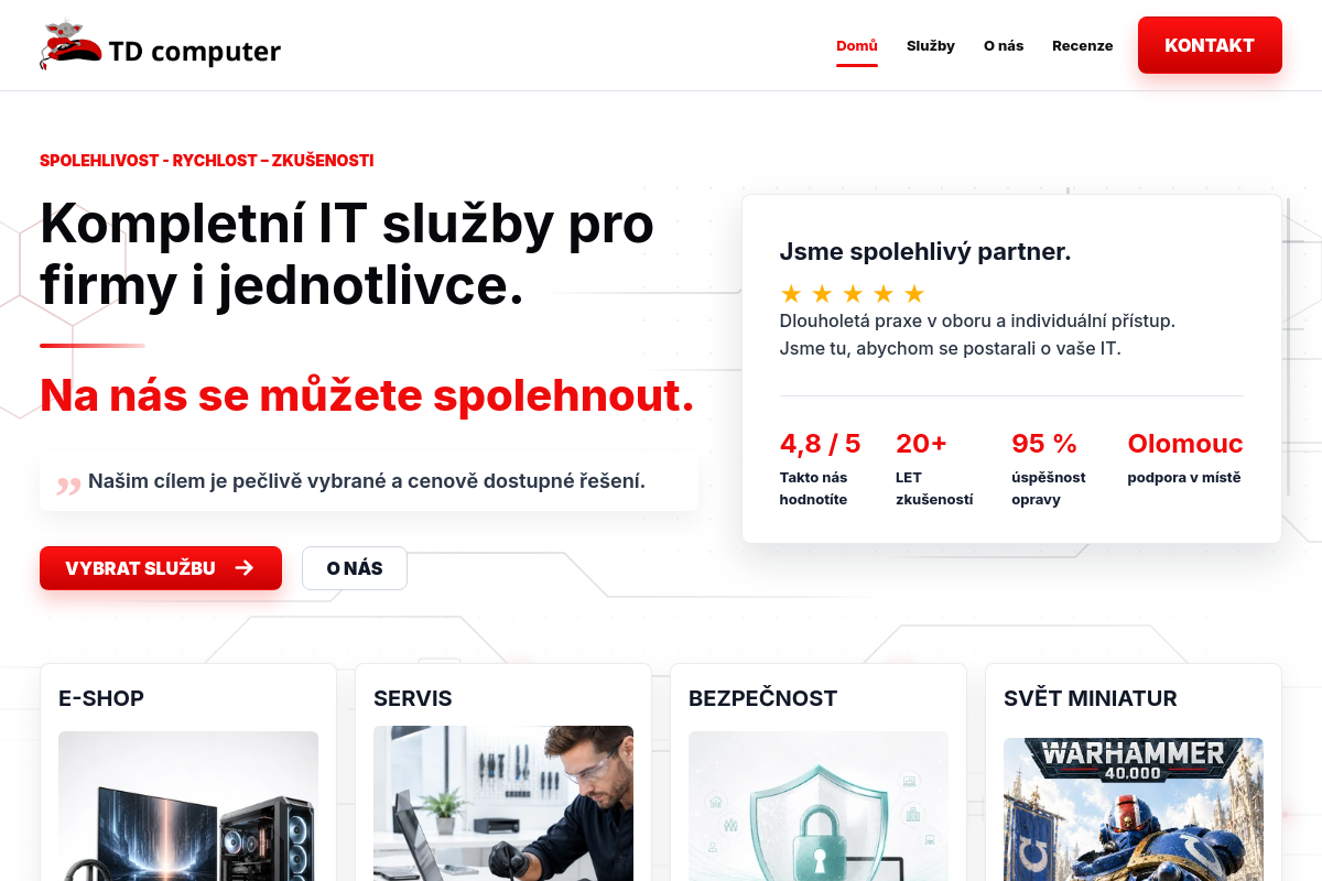 TD computer | Servis počítačů a notebooků