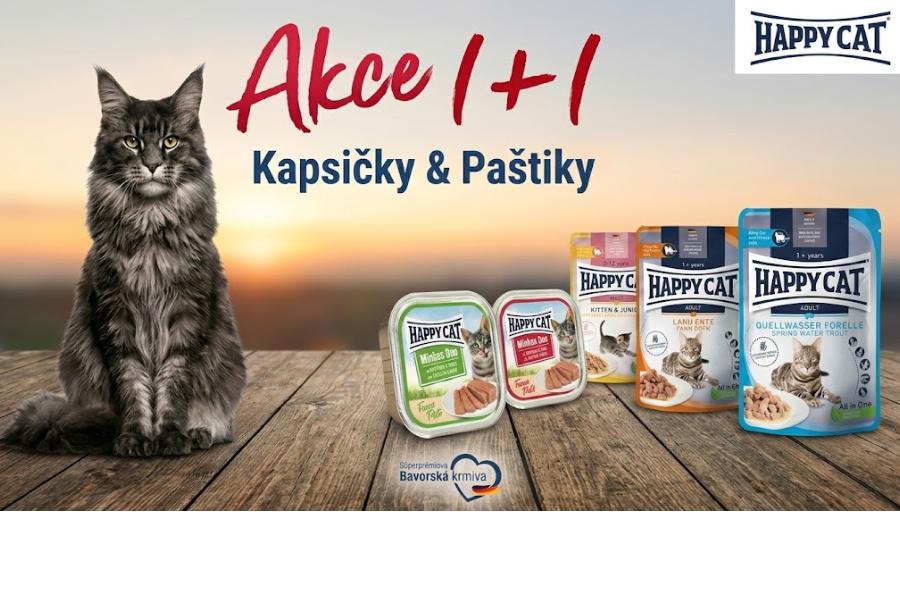 Happy Cat kapsičky a vaničky 1+1 ZDARMA