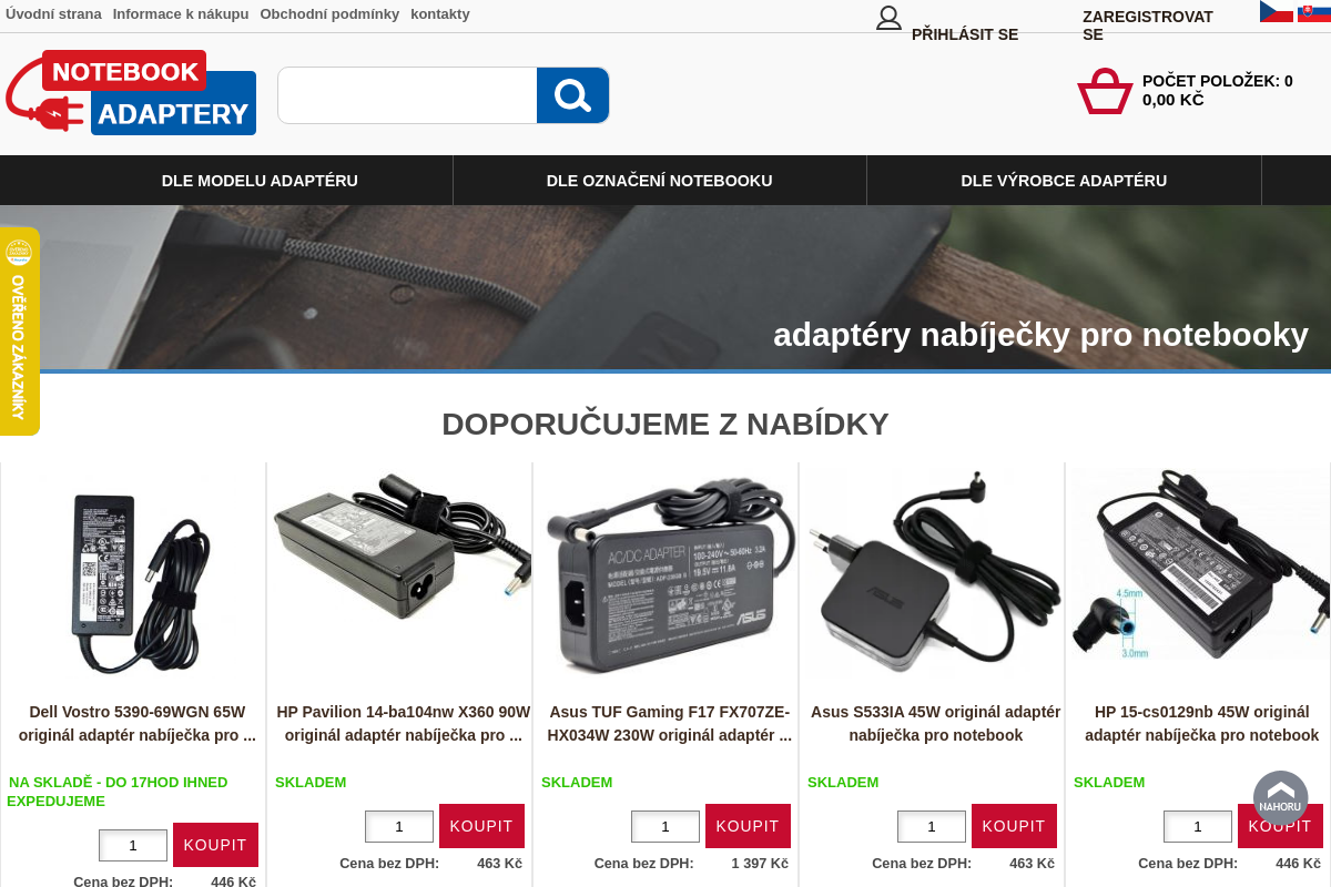 Notebook-adaptery.cz