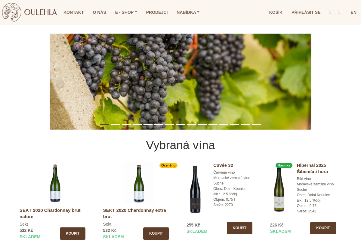 Reginacoeli.cz - Oulehla vinařství