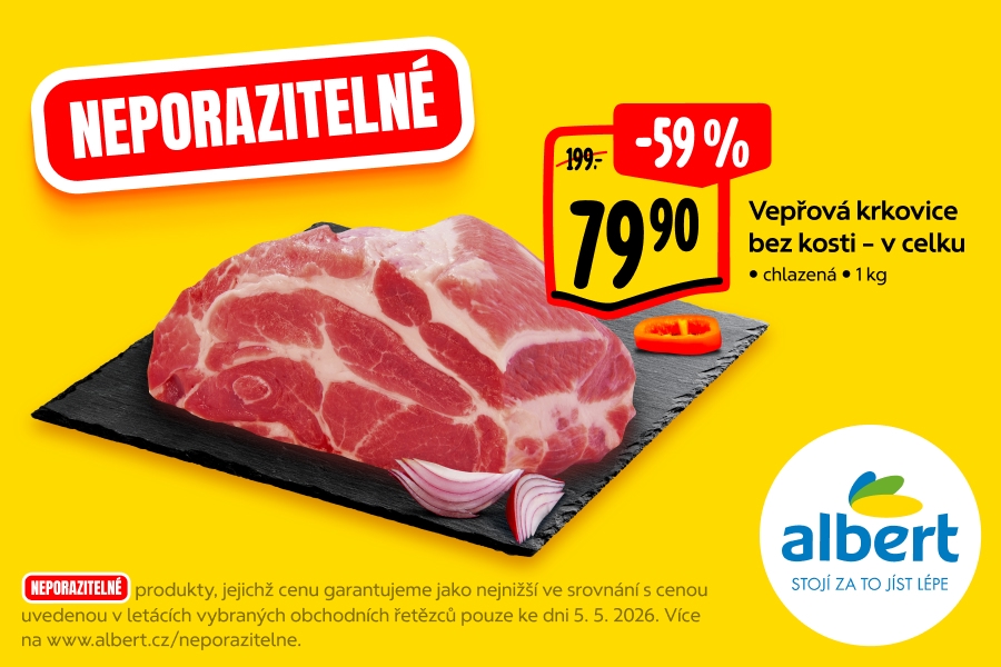Vepřová krkovice bez kosti - v celku