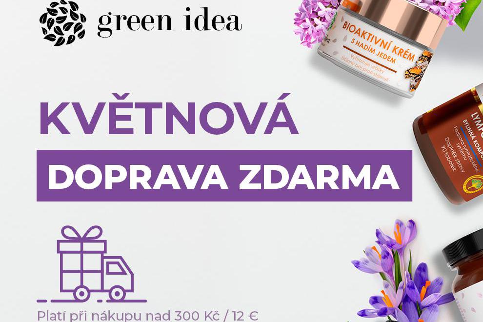 Květnová DOPRAVA ZDARMA