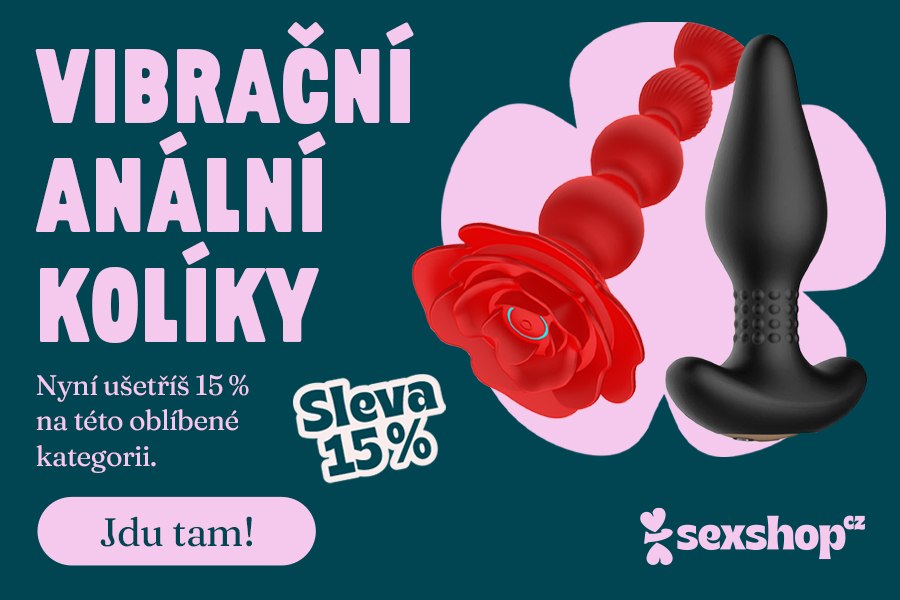 Sleva 15 % na vibrační anální kolíky