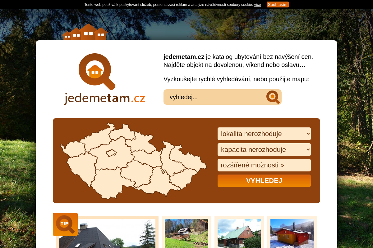 jedemetam.cz - katalog ubytování
