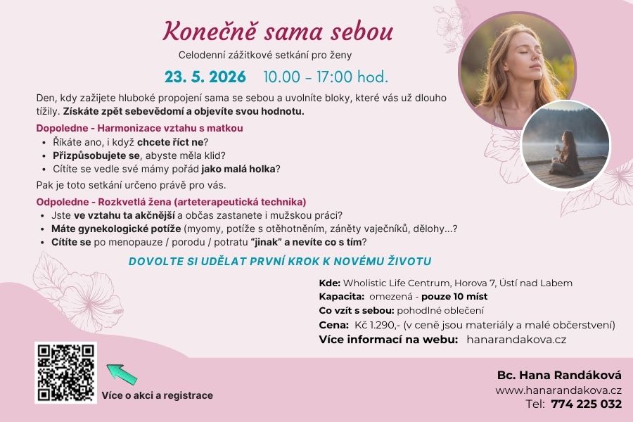 KONEČNĚ SAMA SEBOU - ŽIVÉ SETKÁNÍ PRO ŽENY