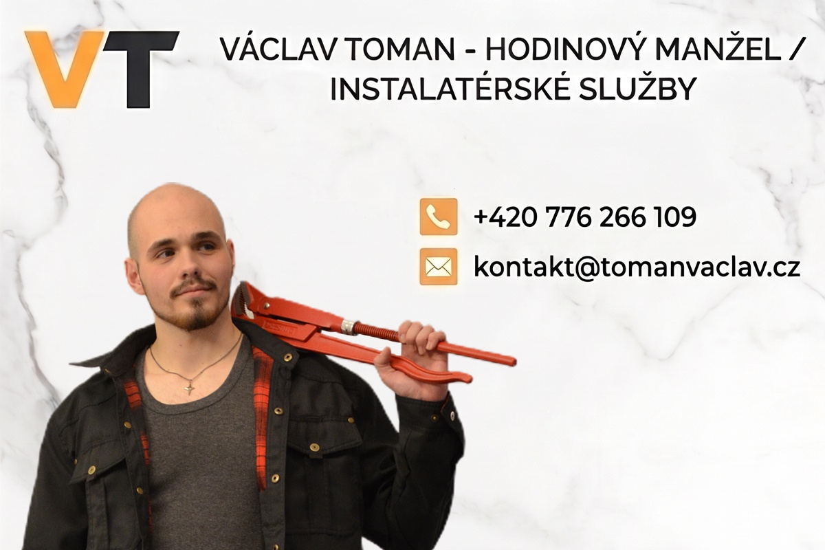 Hodinový manžel, instalatér Václav Toman