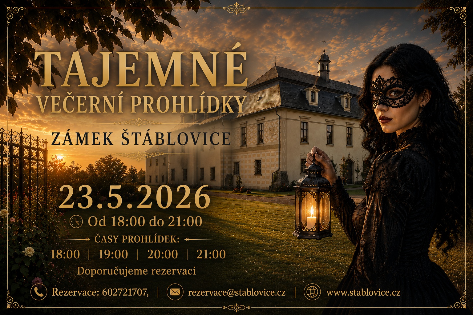 Tajemné večerní prohlídky  Zámek Štáblovice