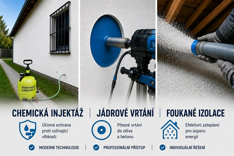 Chemická injektáž vlhkého zdiva