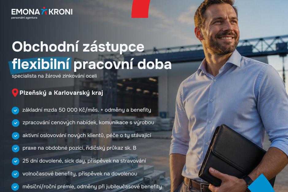 Obchodní zástupce | flexibilní pracovní doba