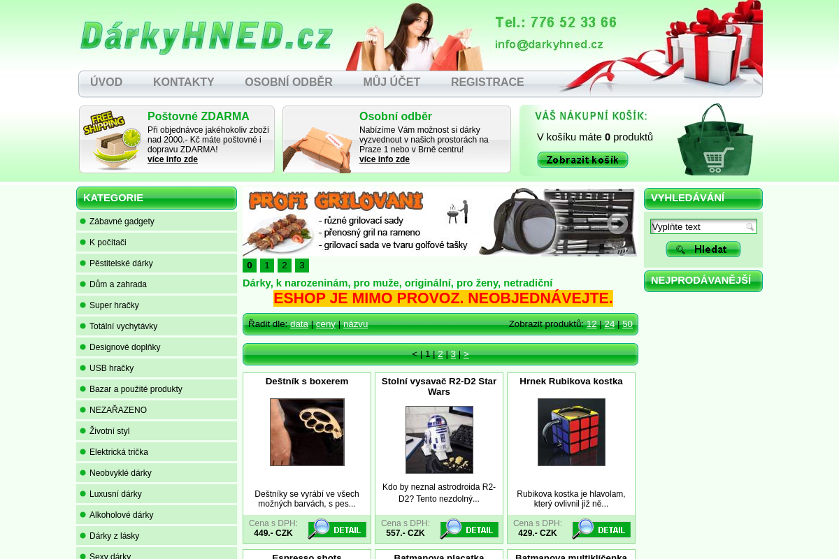Darkyhned.cz