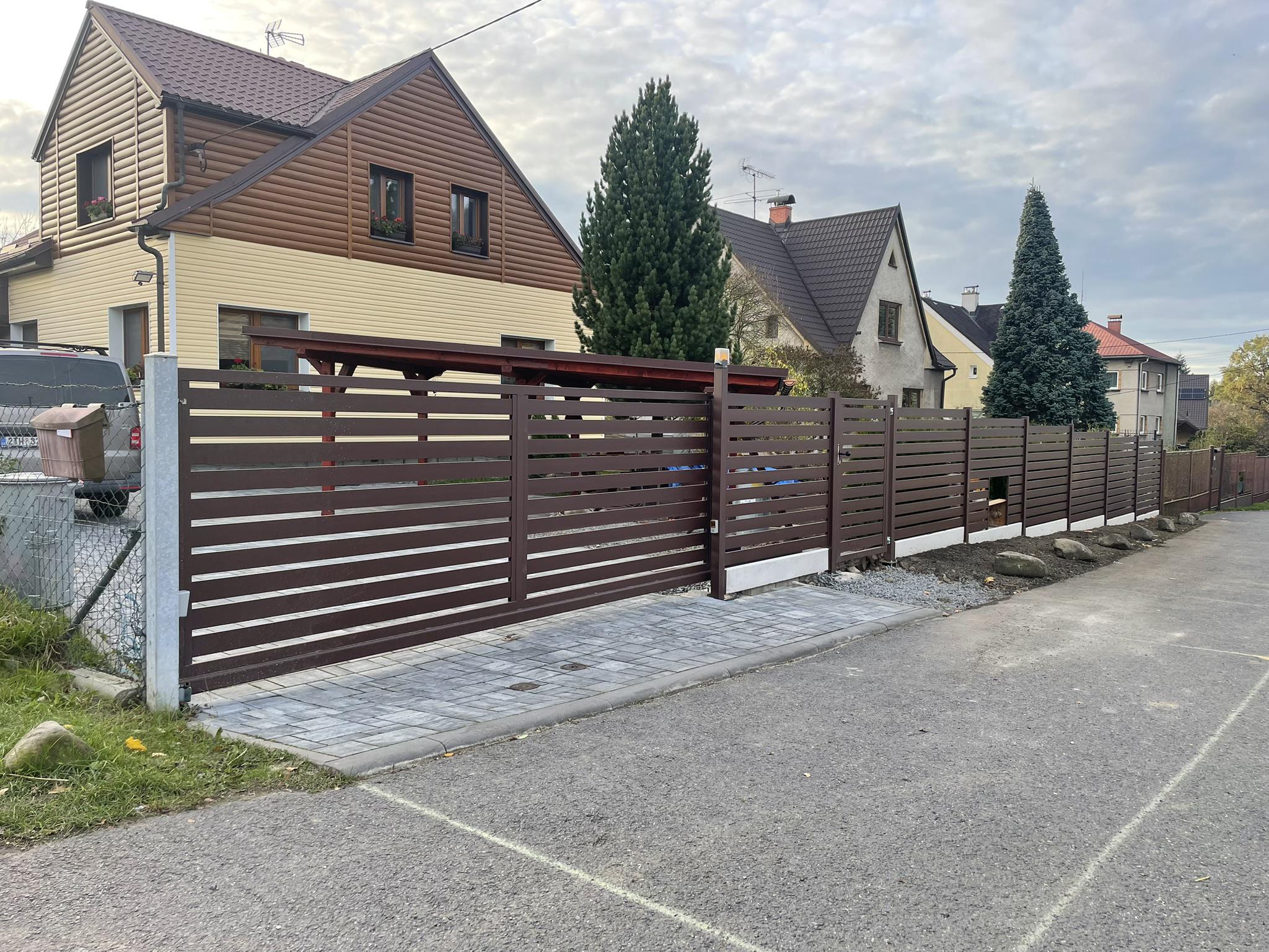 Posuvné brány, hliníkové ploty RRmont.cz foto 2