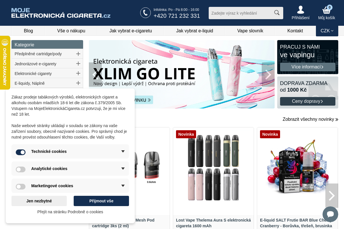 MojeElektronickáCigareta.cz - elektronické cigarety, e-liquidy a příslušenství