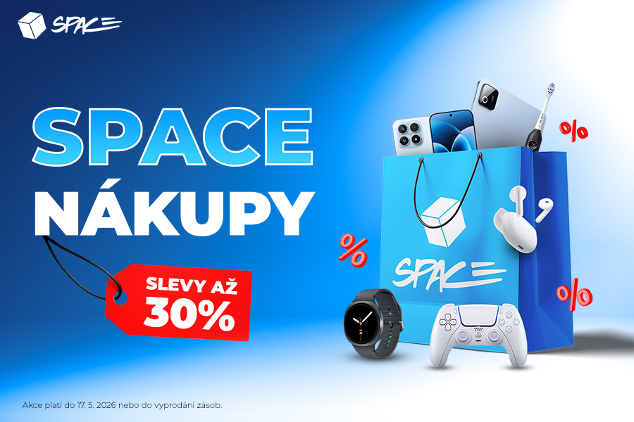 Space nákupy jsou tady s 30% slevami