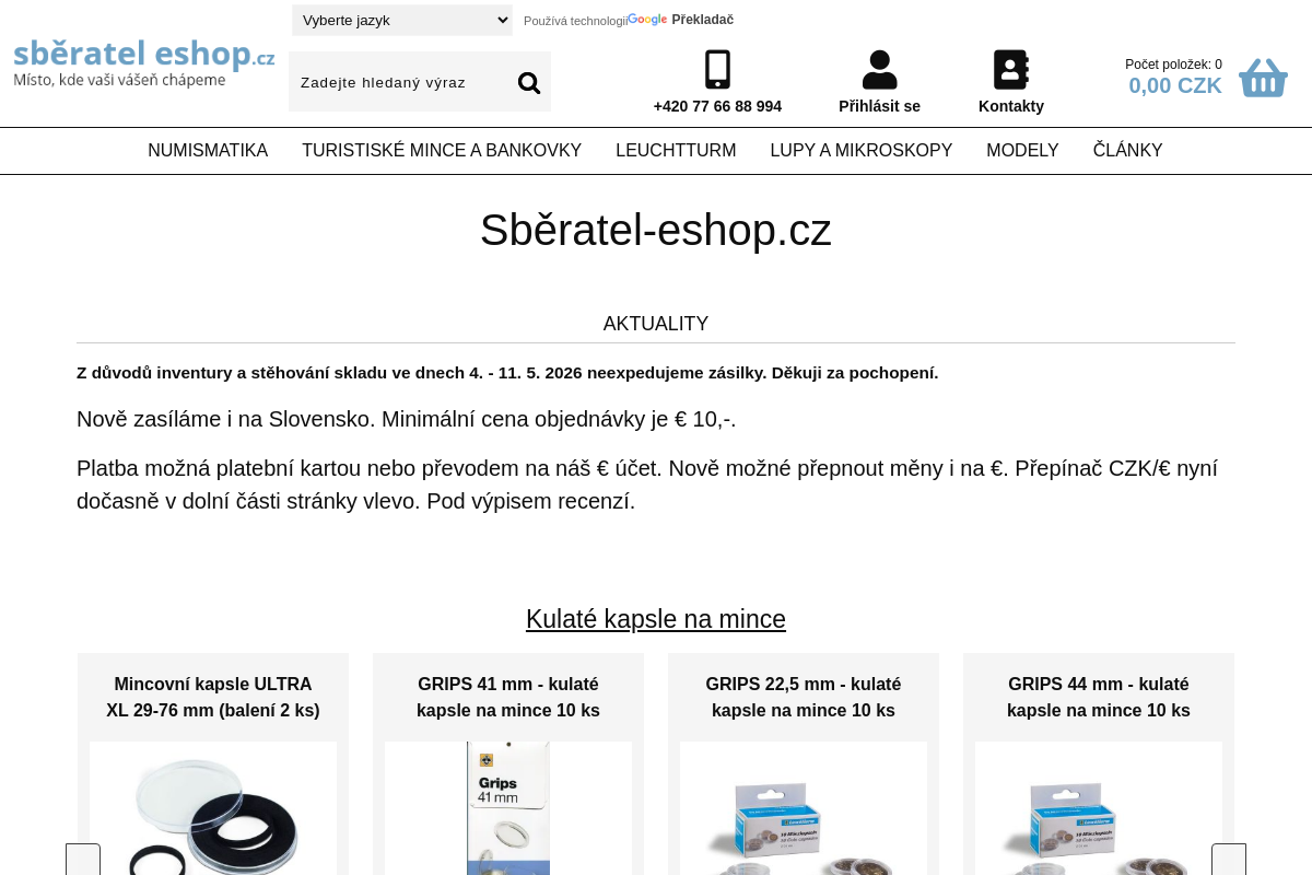 Sberatel-eshop.cz