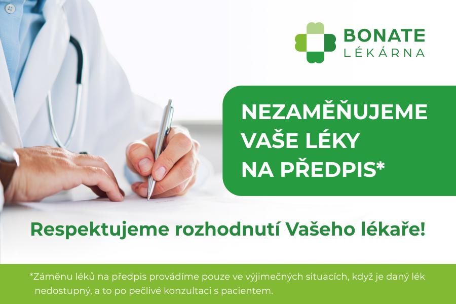 NEZAMĚŇUJEME LÉKY NA PŘEDPIS