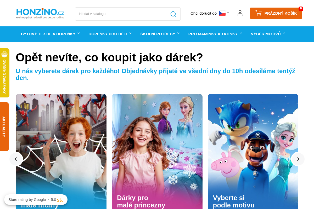 Honzino.cz - e-shop plný radosti