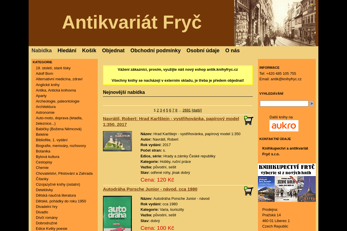 Antikvariat-fryc.cz