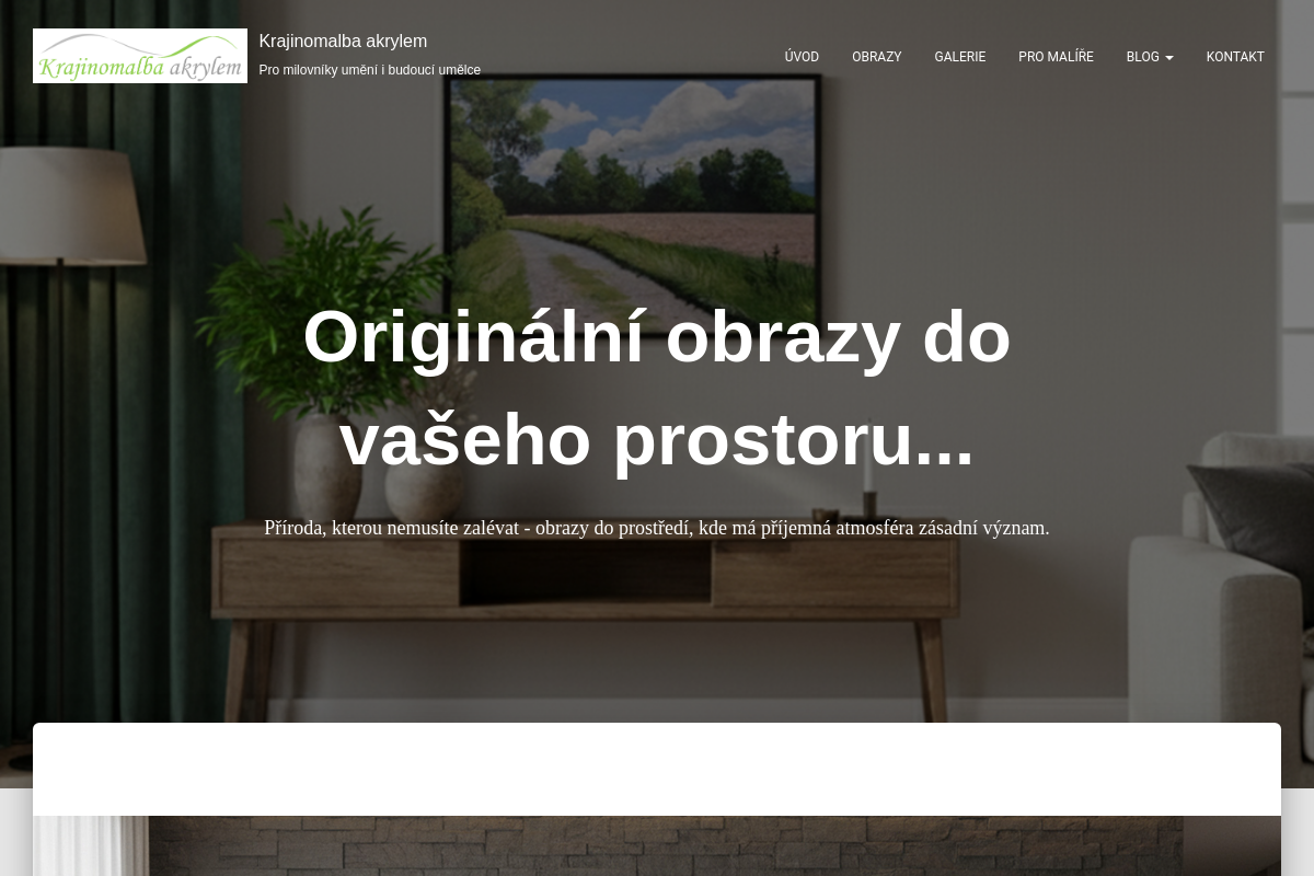 Krajinomalba akrylem