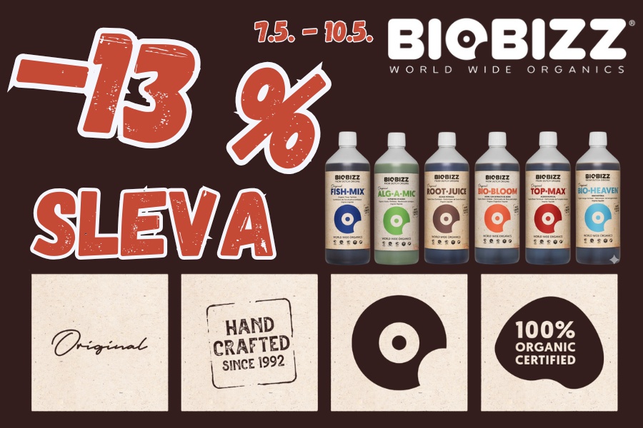 13% SLEVA na hnojiva BioBizz