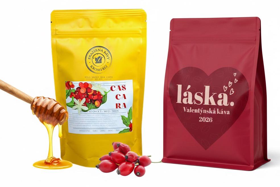 Májová káva Láska & unikátní Cascara