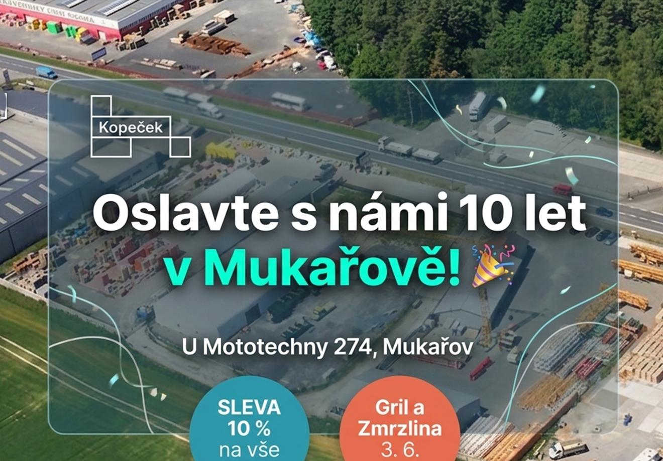 Slavíme 10 let pobočky s 10% slevou !
