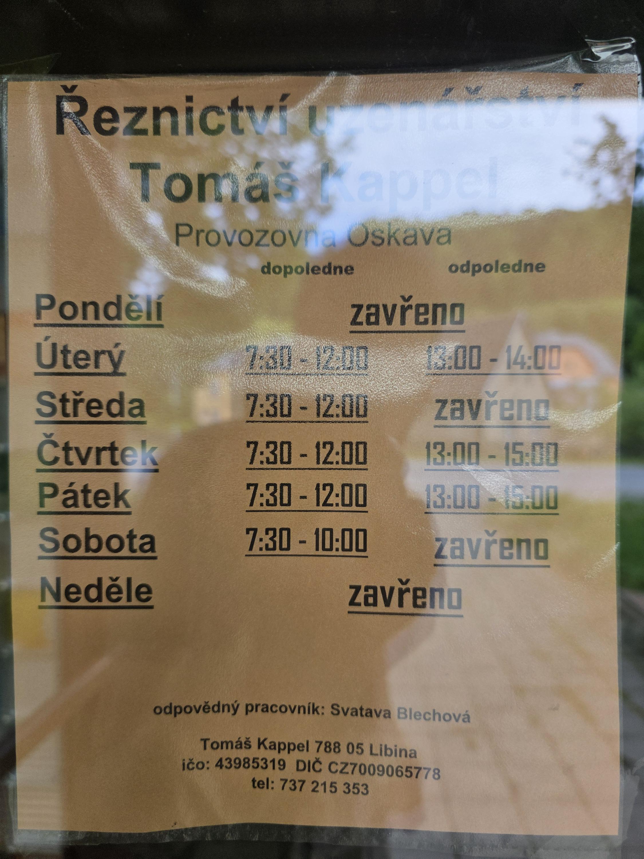 Řeznictví a uzenářství Tomáš Kappel foto 1
