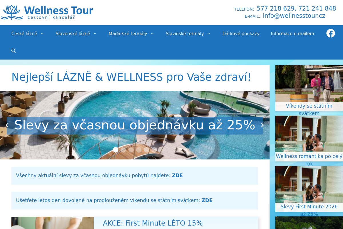 Cestovní kancelář Wellness Tour