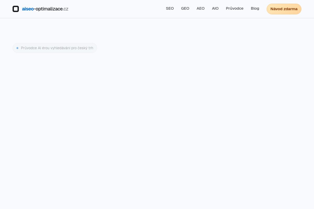 AI SEO optimalizace