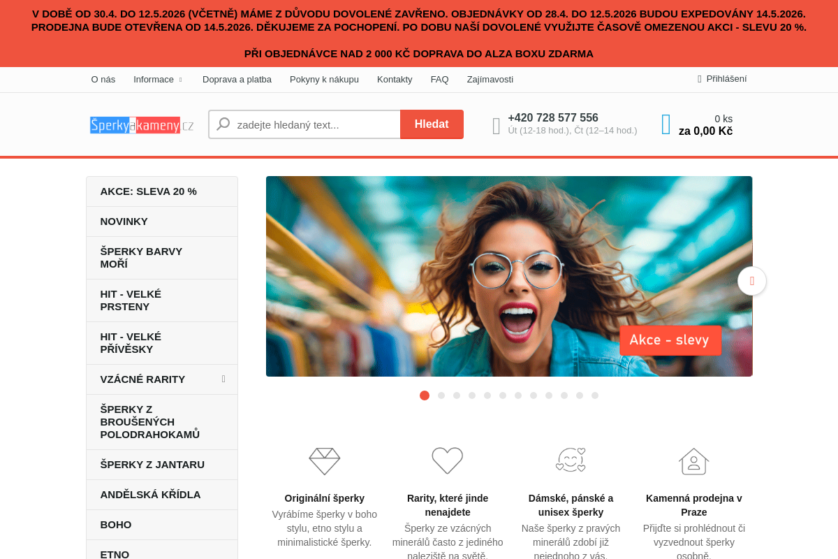 Šperkyakameny.cz - Eshop s drahými kameny a minerály