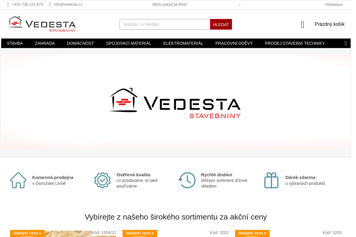 Stavebniny Vedesta