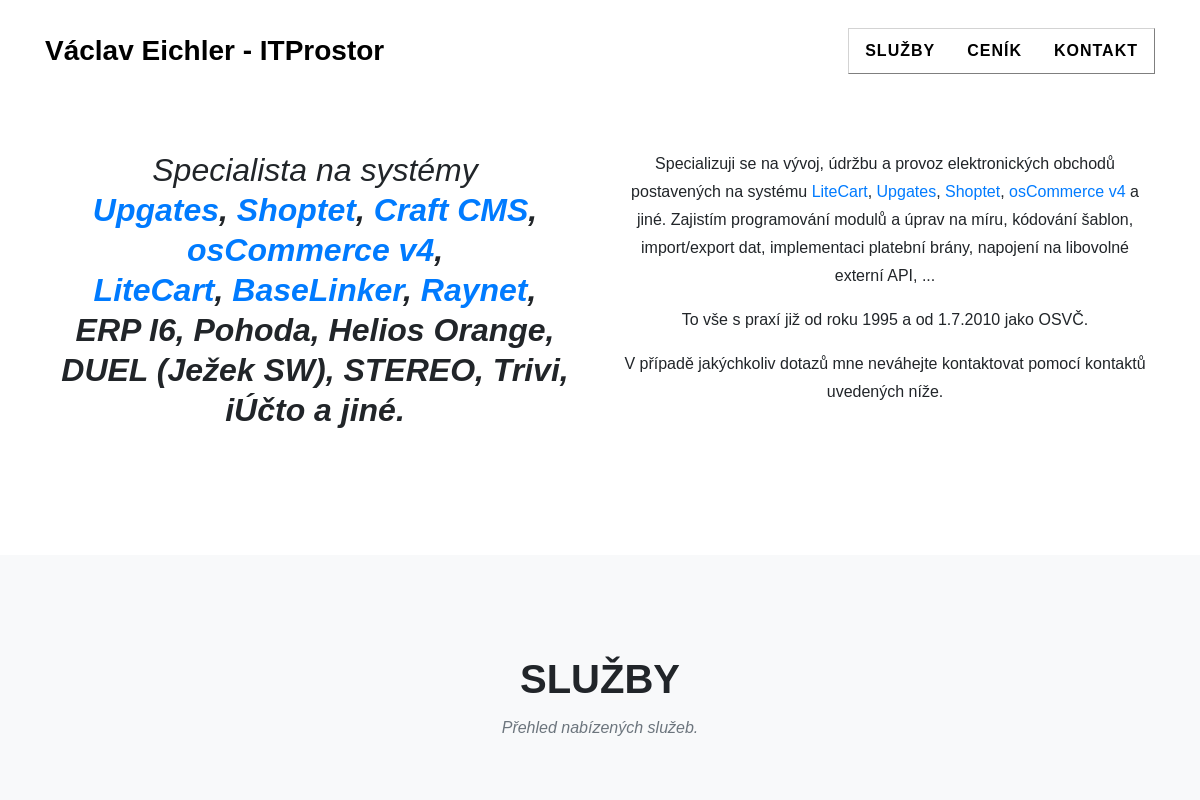 Václav Eichler - ITProstor.cz
