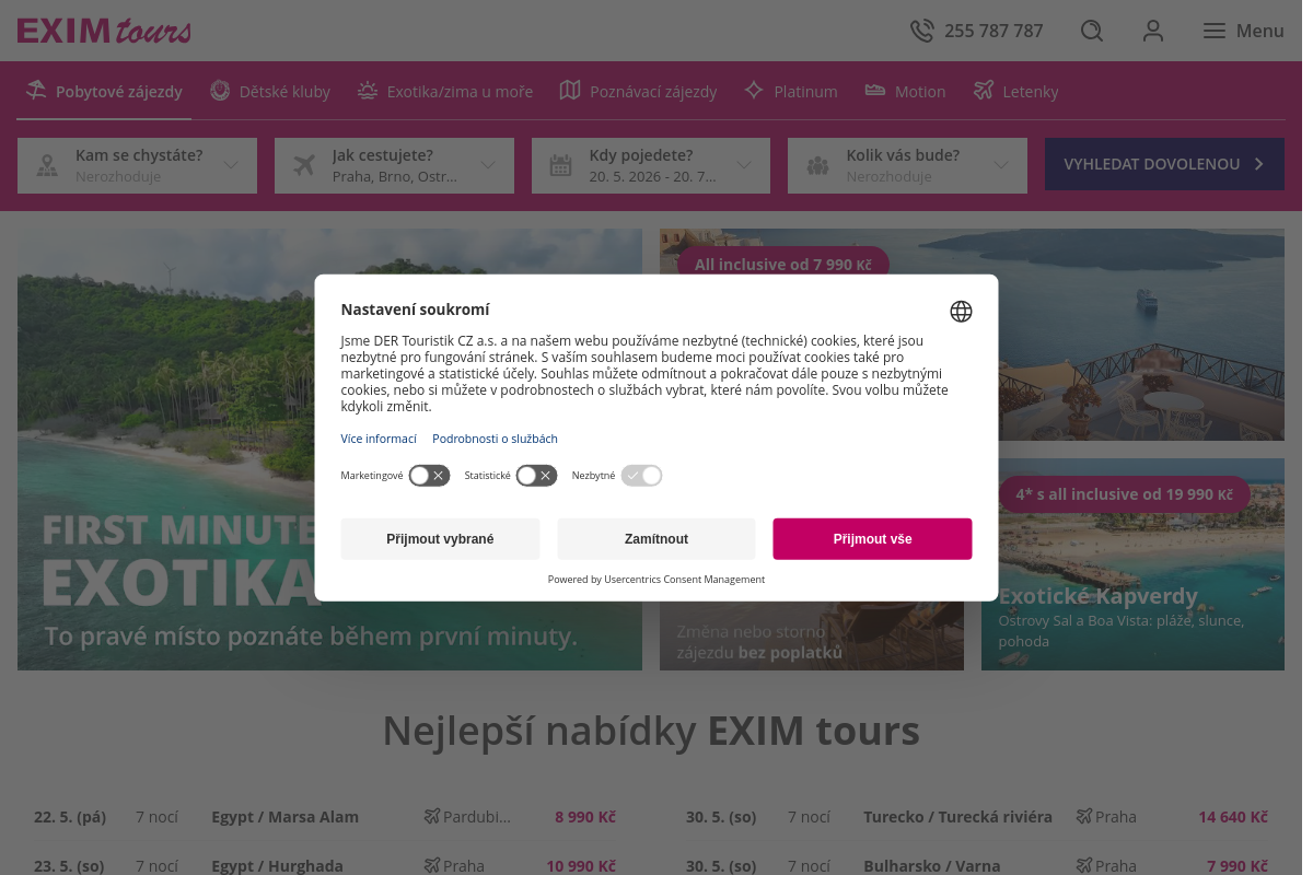 EXIM tours