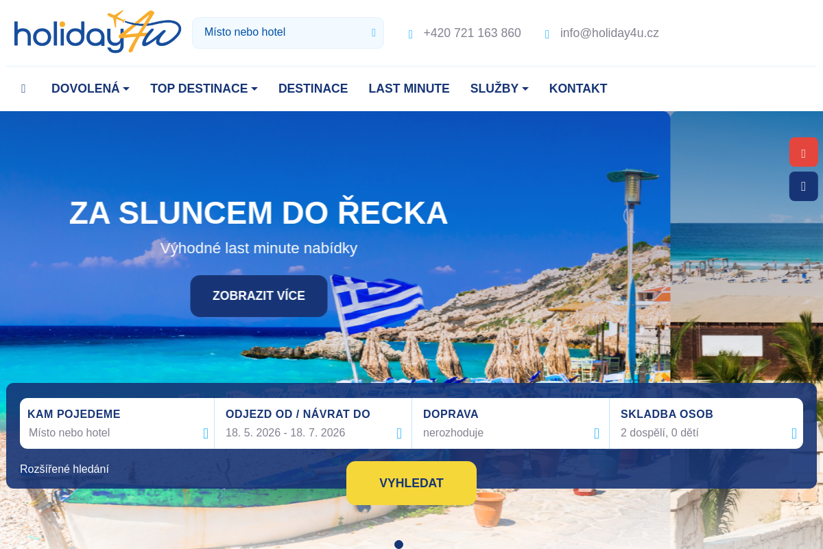 Cestovní agentura Holiday4u