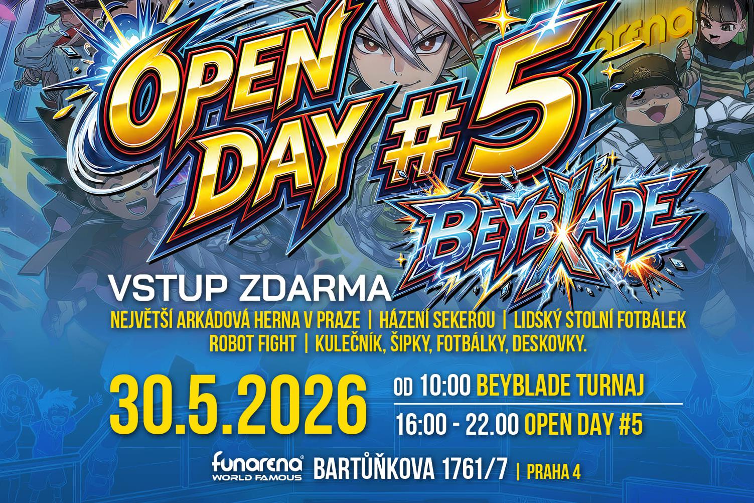 Fun Arena Open Day #5 Beyblade a deskovky!