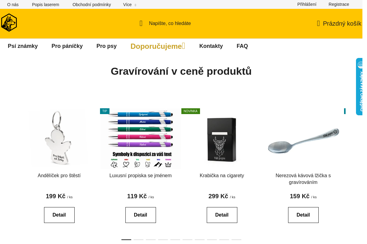 uPsíka - Gravírujeme pro vás a vaše psy