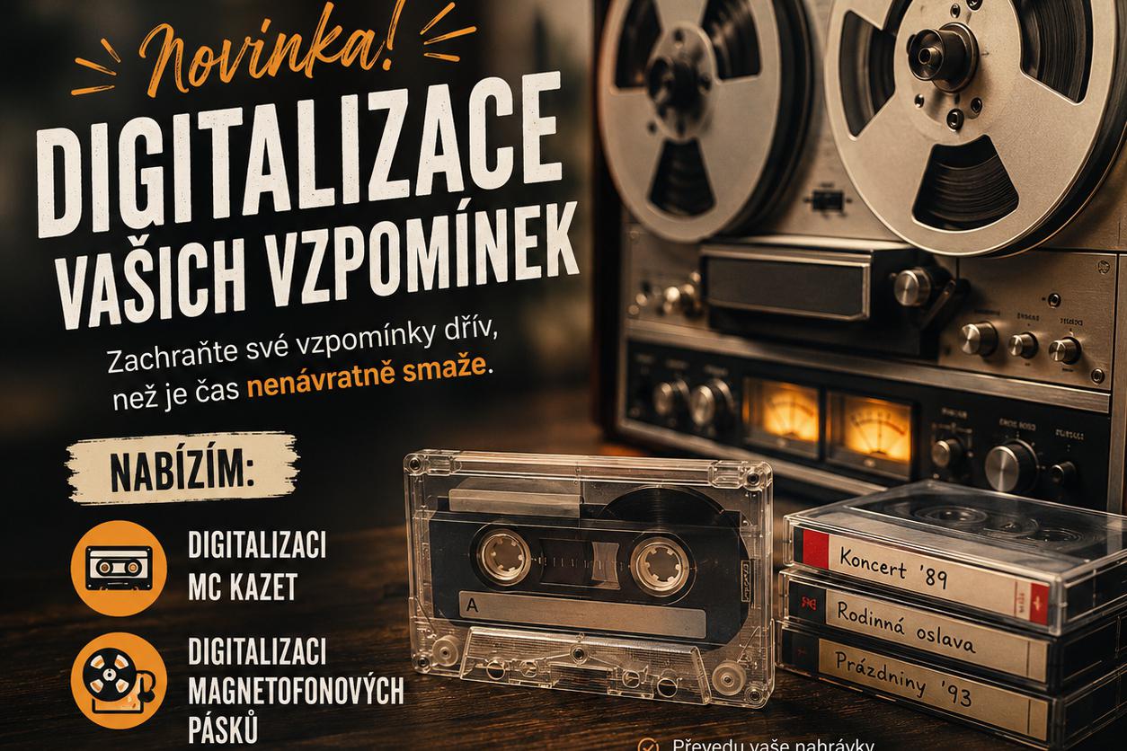 Digitalizace MC kazet a magnetofonových pásků