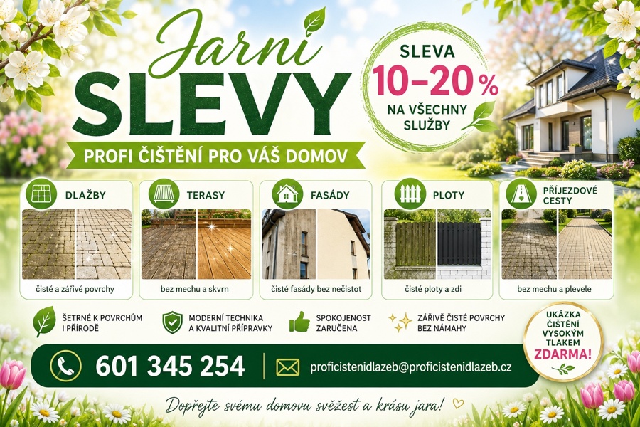 JARO JE TADY — DOPŘEJTE SVÉMU DOMOVU NOVÝ LESK