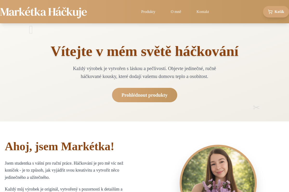 Markétka Háčkuje