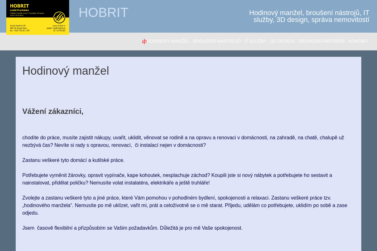 IT poradenství Hobrit Lukáš Procházka