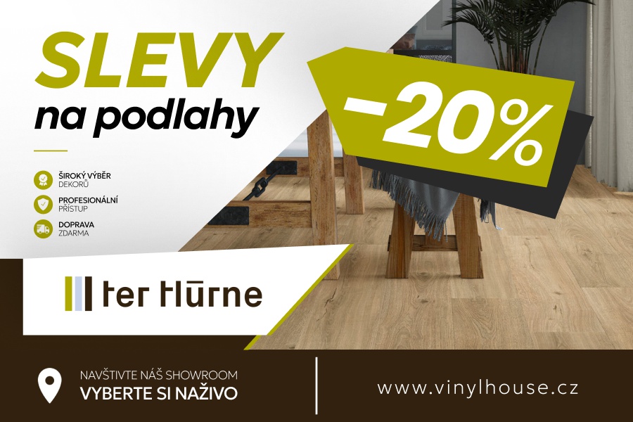 Sleva –20 % na podlahy Ter Hürne