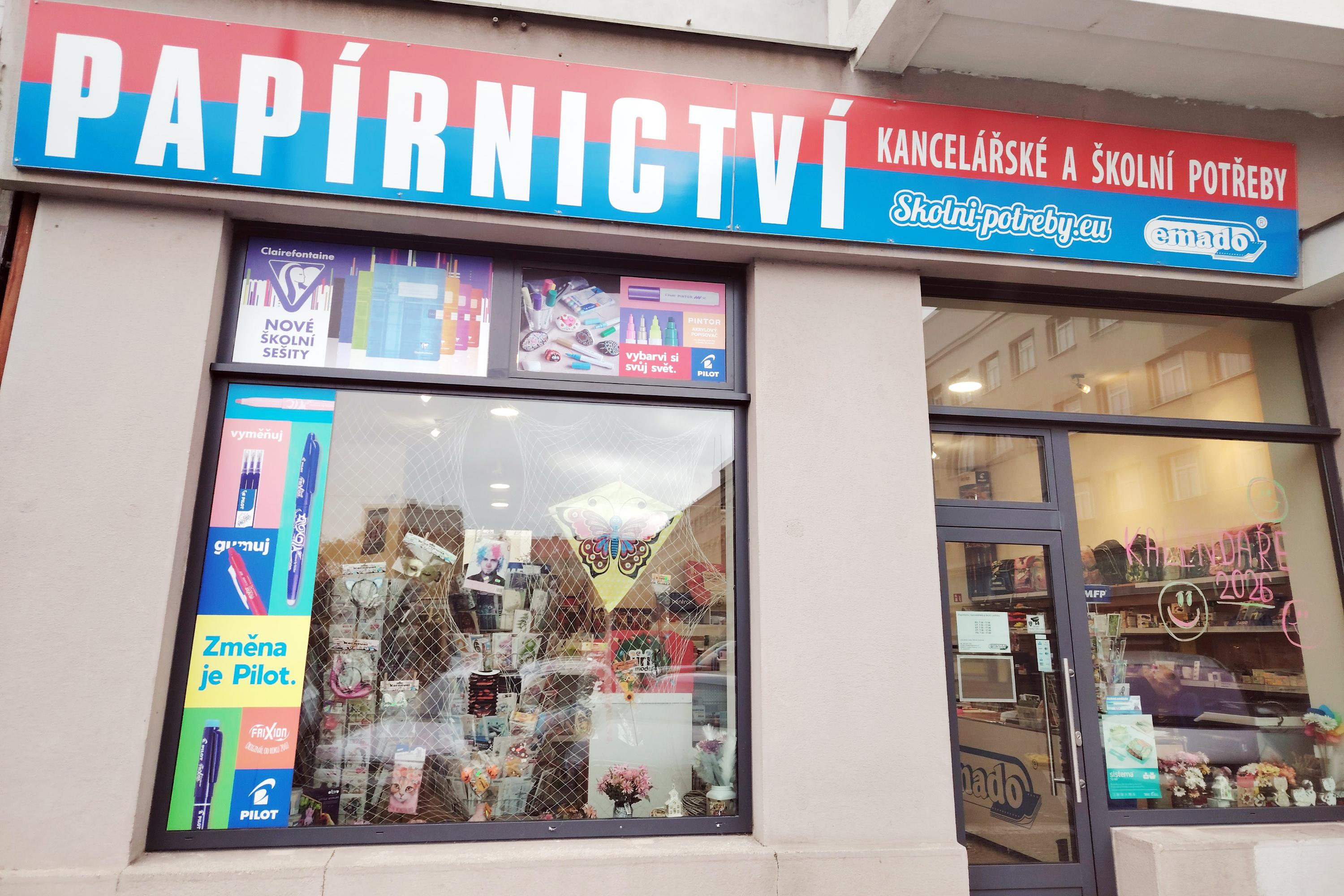 Papírnictví na Ulricháči v Hradci Králové