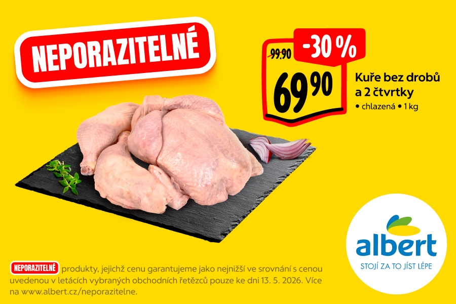 Kuře bez drobů a 2 čtvrtky
