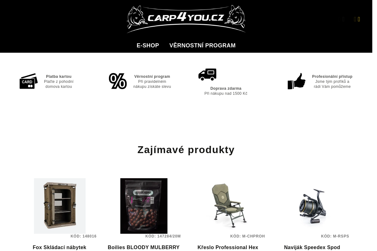 Rybářské potřeby Carp4You