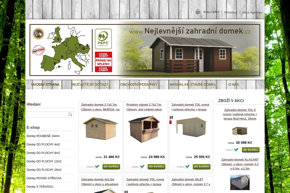 Nejlevnejsizahradnidomek.cz
