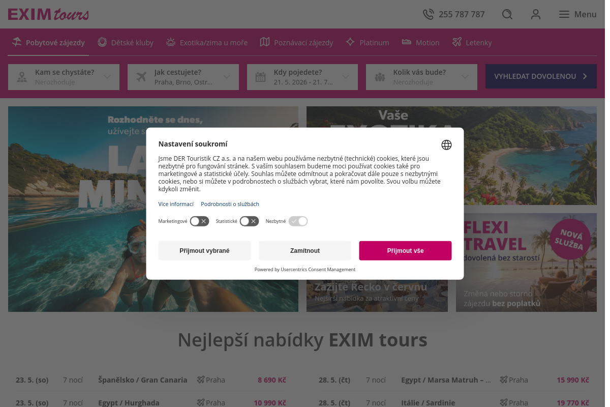 EXIM tours