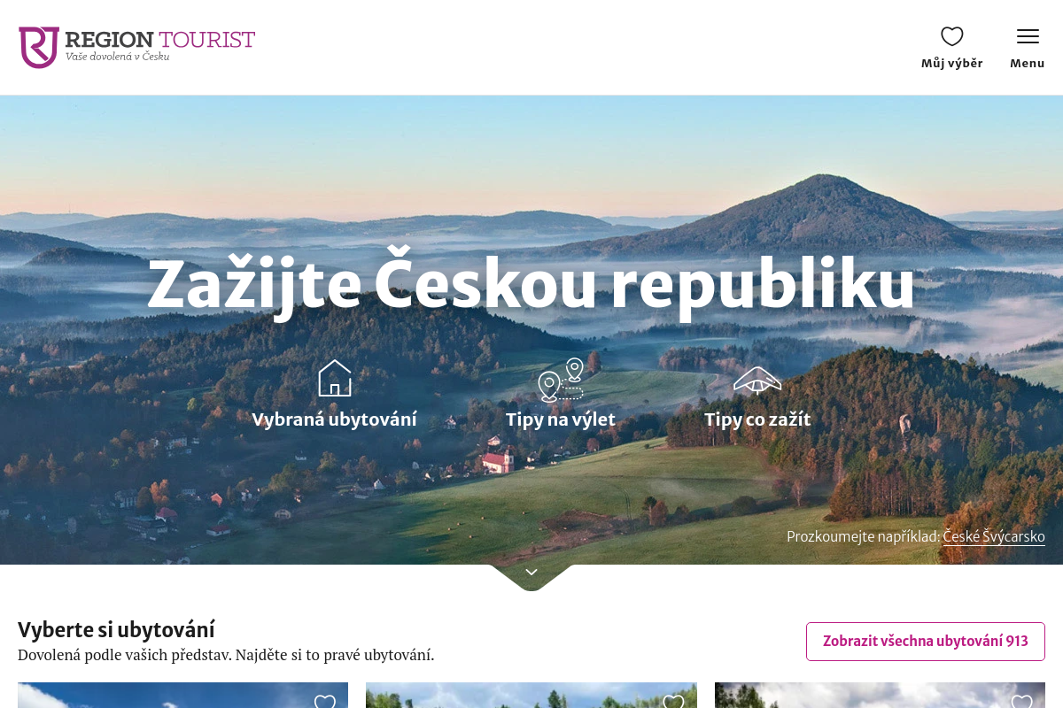 Regiontourist.cz - Vaše dovolená v Česku