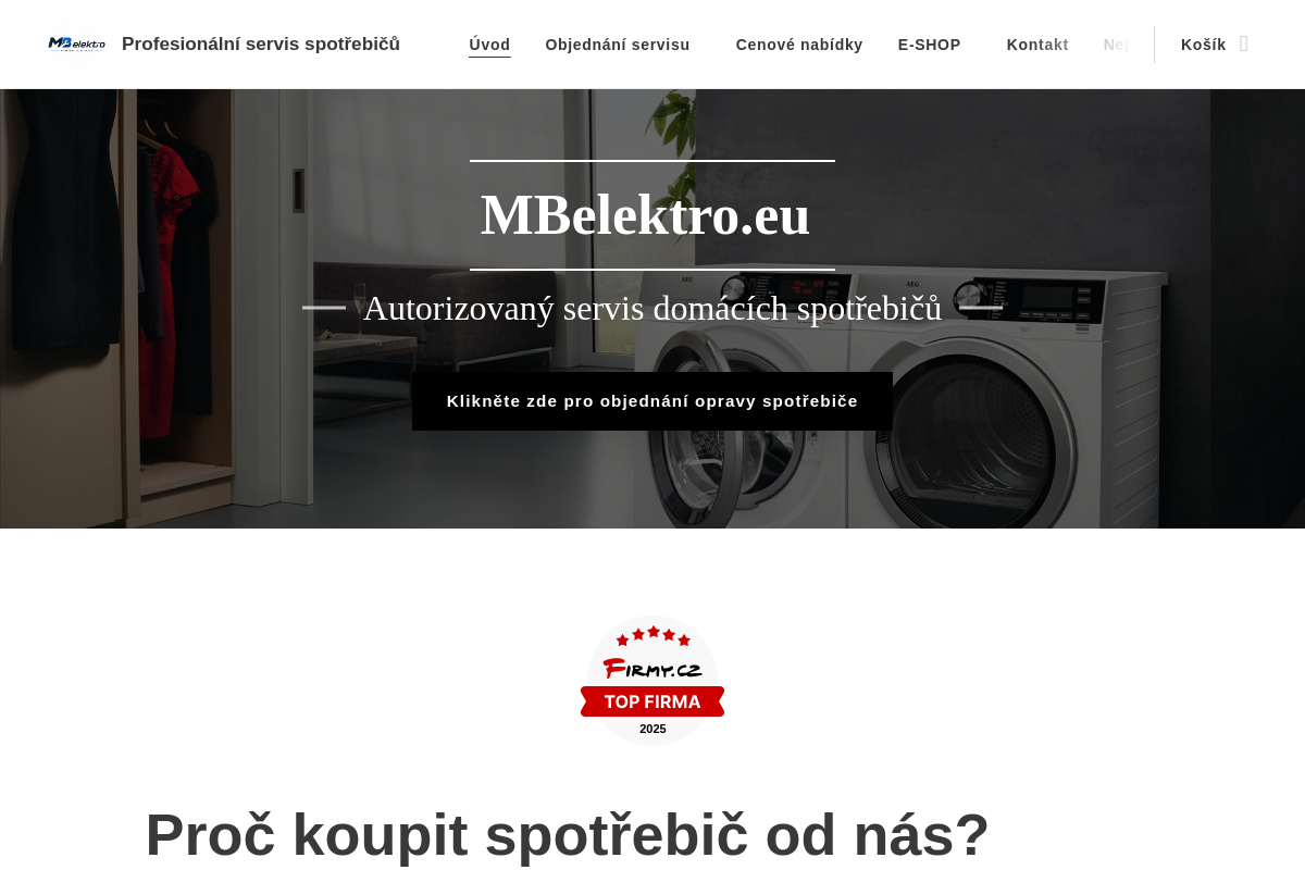 Martin Máj - servis domácích spotřebičů