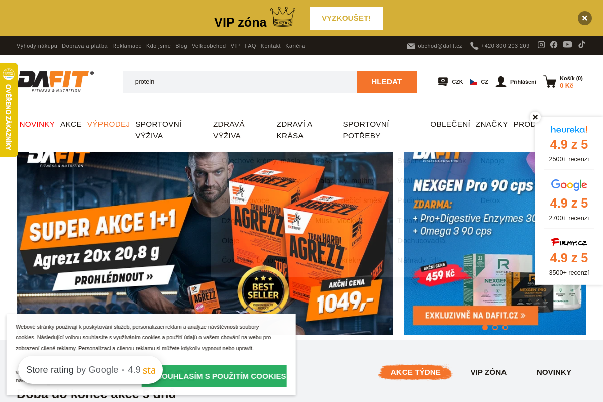 Sportovní obchod Dafit.cz