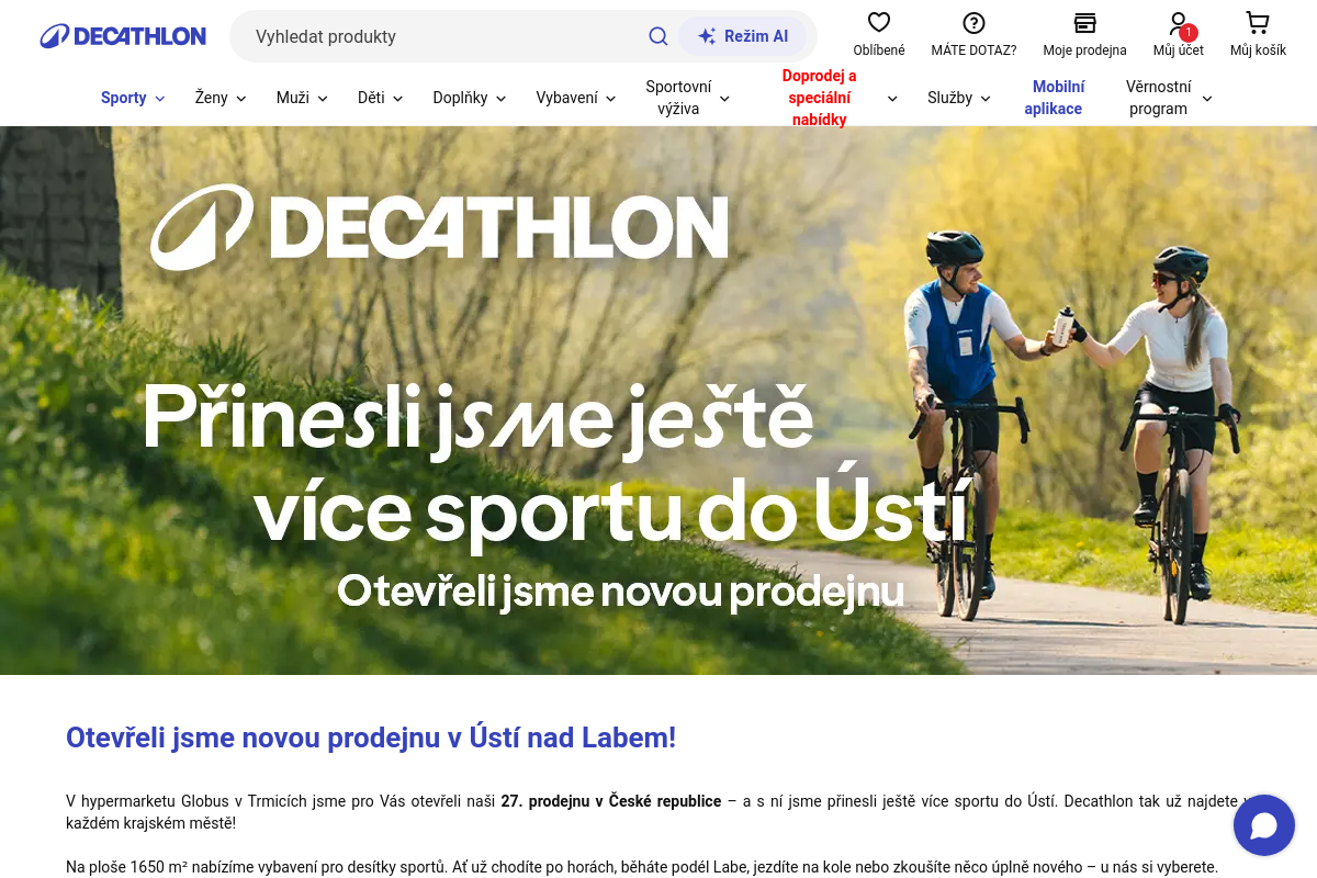 Decathlon Ústí nad Labem